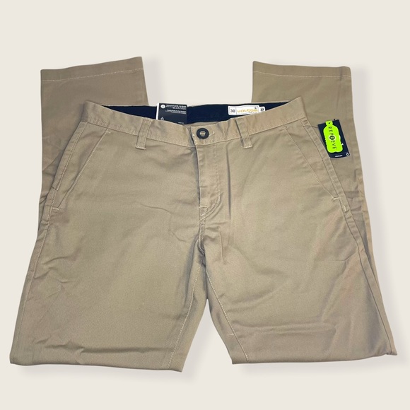 Volcom - Frickin Modern Straight Pant - Khaki - 30 - Picture 4 of 10